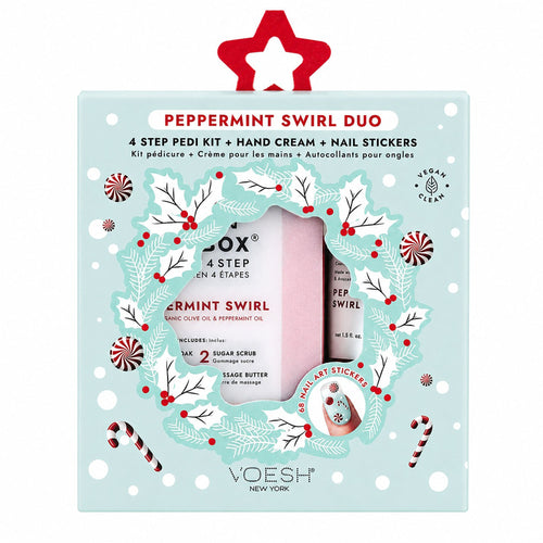 Voesh Peppermint Swirl DUO With NailStickers VSC001PEP 02153