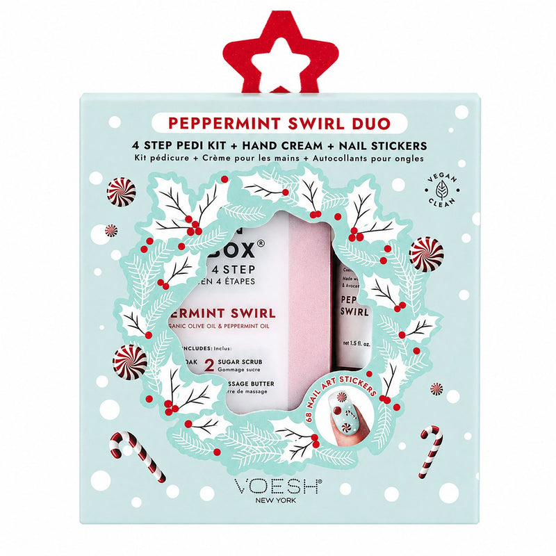 Voesh Peppermint Swirl DUO avec autocollants pour ongles VSC001PEP 02153