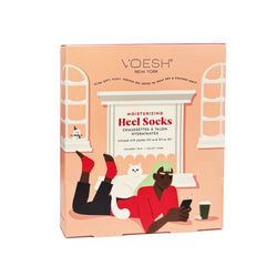 Voesh Microfiber Moisturizing Heel Socks Red VFS003RED