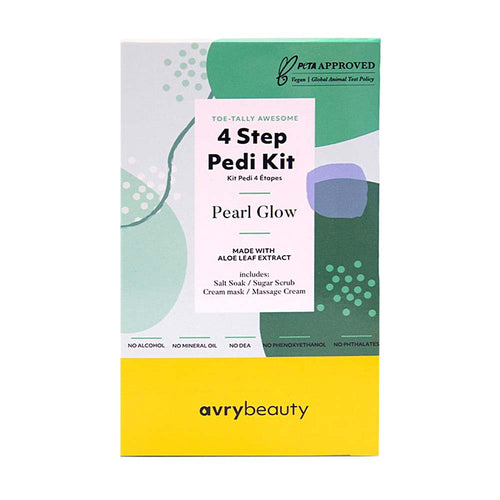 AvryBeauty Kit Pédicure Spa 4 Étapes Éclat de Perle AB115PLGL 05052
