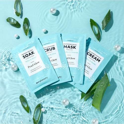 AvryBeauty Kit Pédicure Spa 4 Étapes Éclat de Perle AB115PLGL 05052
