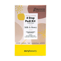 AvryBeauty Kit Pédicure Spa 4 Étapes Lait et Miel AB115MKHN 05069