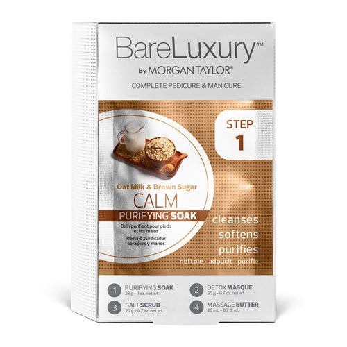 MT Pédicure et Manucure Bareluxury 4 en 1 Lait d'Avoine Apaisant & Sucre Roux