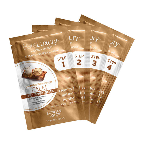 MT Pédicure et Manucure Bareluxury 4 en 1 Lait d'Avoine Apaisant & Sucre Roux