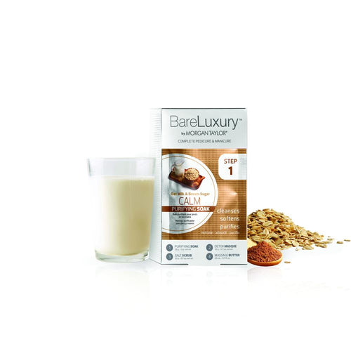 MT Pédicure et Manucure Bareluxury 4 en 1 Lait d'Avoine Apaisant & Sucre Roux