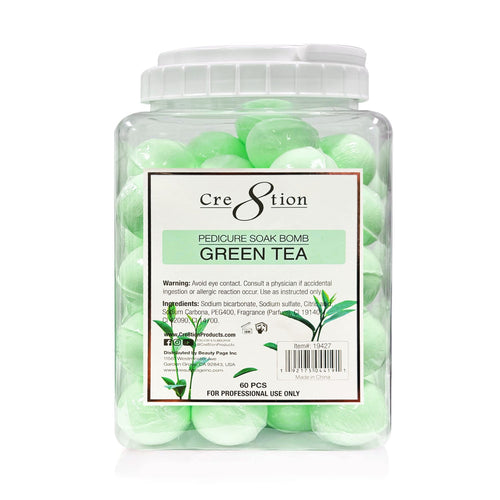 Cre8tion Pedicure Soak Bomb 60 pcs - Green Tea 19427