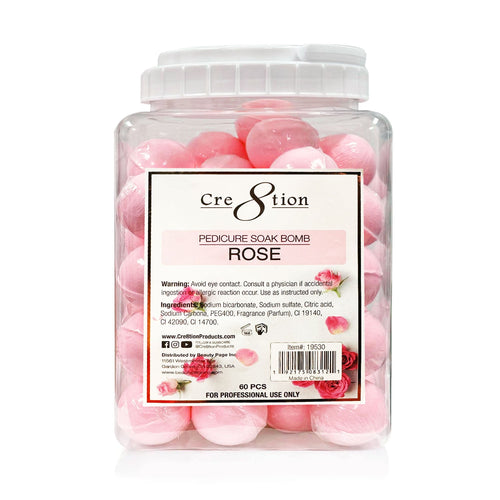 Cre8tion Bombe de Pédicure Effervescente 60 pcs - Rose 19530