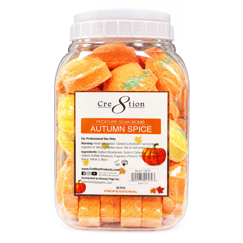Cre8tion Pedicure Soak Bomb 30 pcs - Autumn Spice 19620