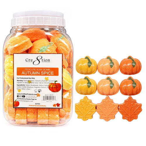 Cre8tion Pedicure Soak Bomb 30 pcs - Autumn Spice 19620