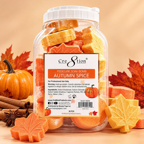 Cre8tion Pedicure Soak Bomb 30 pcs - Autumn Spice 19620