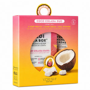 Voesh Pedi In A Box Deluxe 4 Steps Coco Colada Duo VSC001COL
