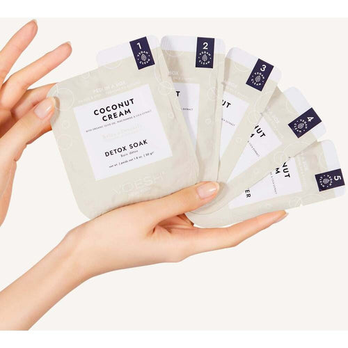 Voesh Pedi In A Box O2 Fizz 5 étapes - Crème de noix de coco 22954