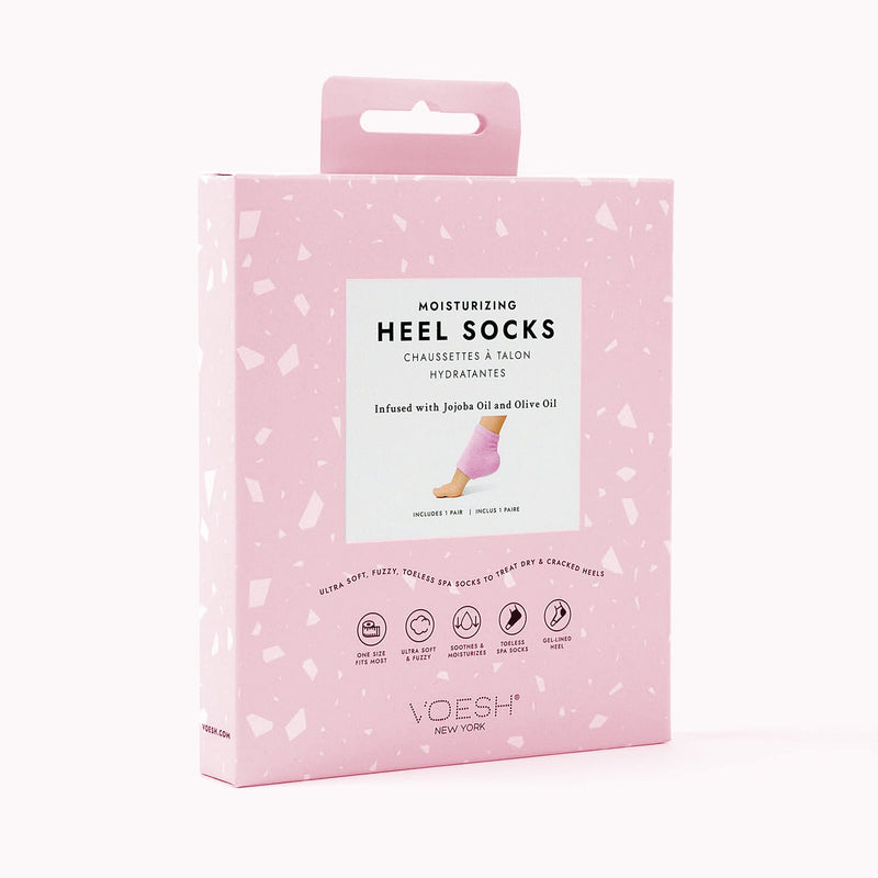 Voesh Chaussettes Hydratantes Microfibre Talons Roses VFS003PNK06925