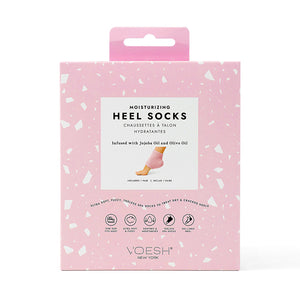 Voesh Microfiber Moisturizing Heel Socks Pink VFS003PNK06925