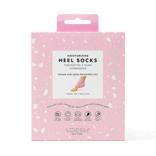 Voesh Chaussettes Hydratantes Microfibre Talons Roses VFS003PNK06925