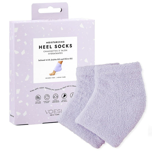 Voesh Chaussettes Hydratantes Microfibre Talons Lavande VFS003LVR
