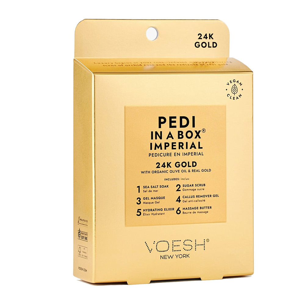 Voesh Pedi In A Box 6 Step - Imperial Gold VPC608GLD 24507