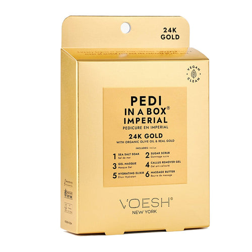 Voesh Pedi In A Box 6 Step - Imperial Gold VPC608GLD 24507