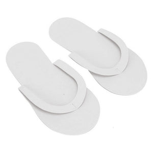 Tongs en mousse jetables Silk B 12 paires - Blanc 26029