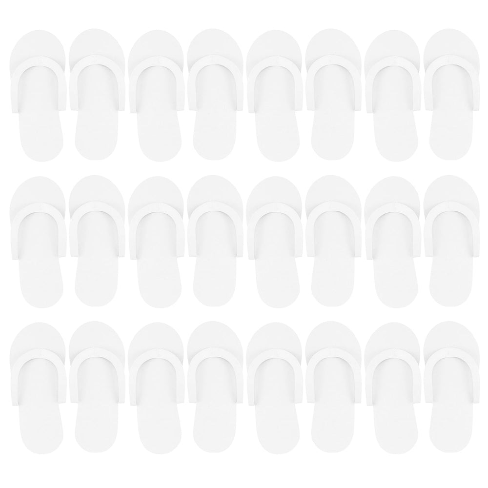 CarePro Disposable Foam Thong Slippers12pairs White 26429