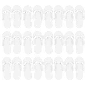 CarePro Disposable Foam Thong Slippers12pairs White 26429