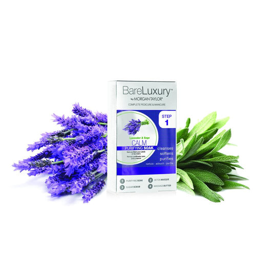 MT Pédicure et manucure de luxe Bareluxury 4 en 1 Calme - Lavande et sauge 51316