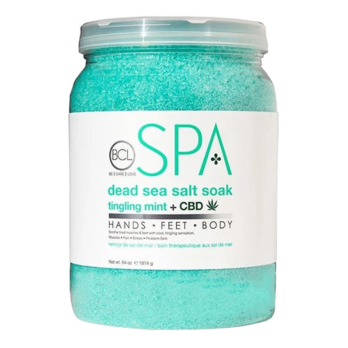 BCL SPA Sel de Mer Morte pour Bain 64 oz - Menthe Picotante + CBD 56101