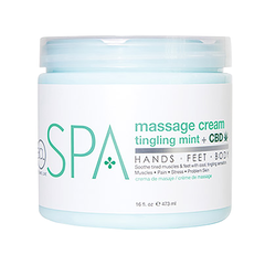 BCL SPA Massage Cream 16 oz - Tingling Mint 56116