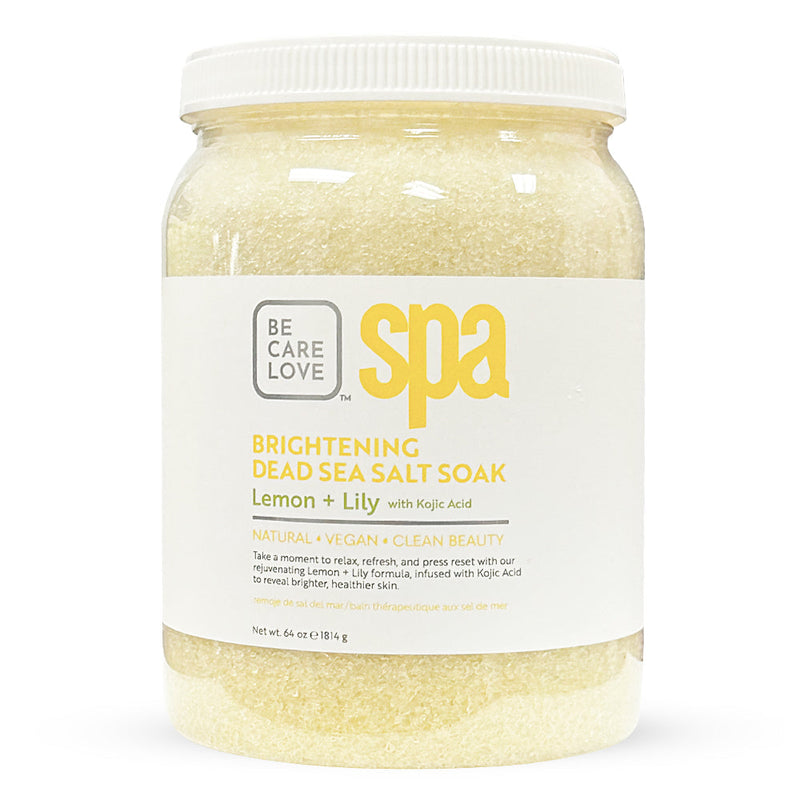BCL SPA Sel de la Mer Morte Éclaircissant pour Bain de Pieds 64oz Citron + Lys
