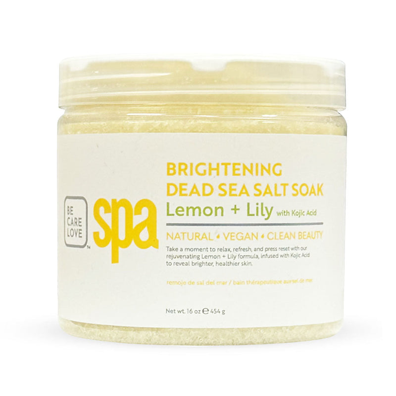 BCL SPA Sel de la Mer Morte Éclaircissant pour Bain de Pieds 473 ml Citron + Lys