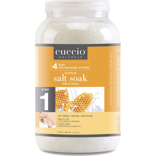 Cuccio Scentual Salt Soak Lait & Miel 116 oz.34010