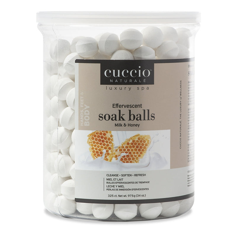 Cuccio Billes Effervescentes pour Bain de Pieds 325 unités/975g Lait & Miel CNSP2004