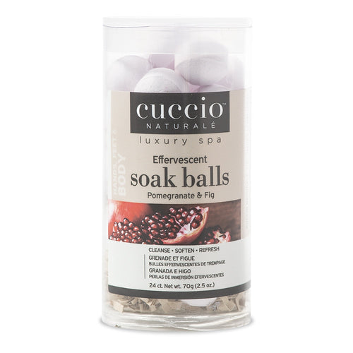 Cuccio Billes Effervescentes pour Manucure et Pédicure, Grenade et Figue, 24 ct. CNSP2012/3008