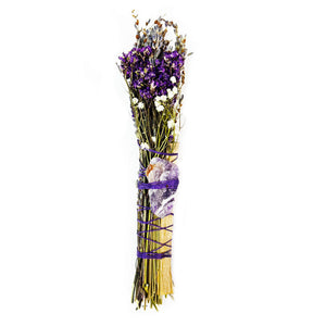 Amethyst, Lavender and Palo Santo Smudge Stick 11593