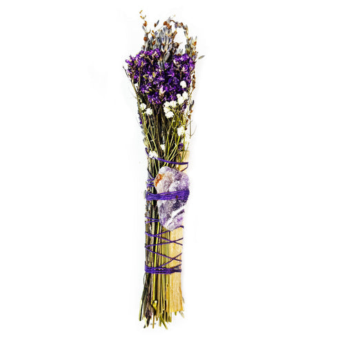 Amethyst, Lavender and Palo Santo Smudge Stick 11593