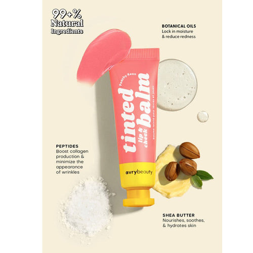 AvryBeauty Tinted Lip & Cheek Balm 10ml Peachy Keen AL031PCK