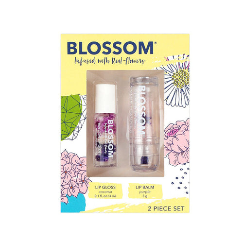 Coffret cadeau de brillants à lèvres/baumes à lèvres Blossom en roll-on BLGS23 50024