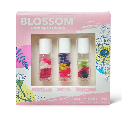 Blossom Roll-On Brillant à Lèvres Coffret Cadeau 3 Pièces 80500