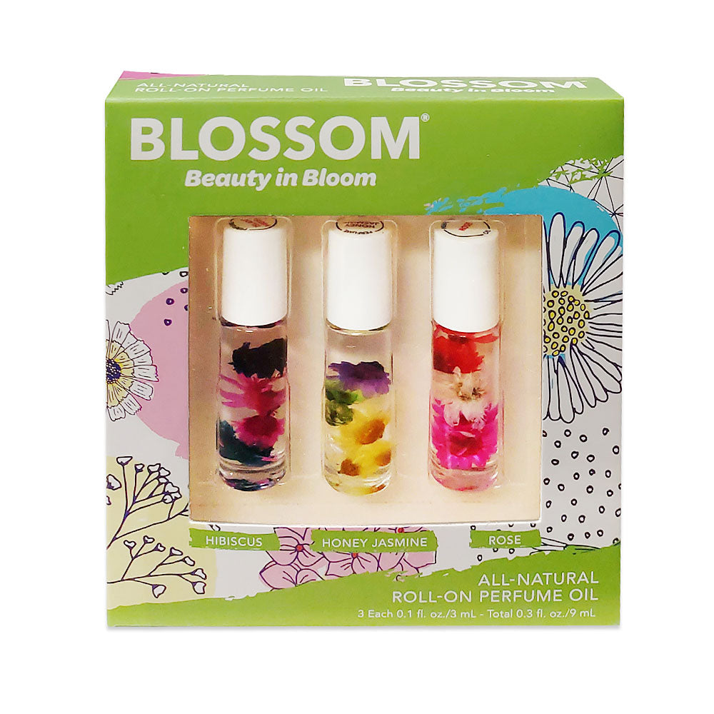 Coffret cadeau de parfums à bille Blossom entièrement naturels BLPOSET1