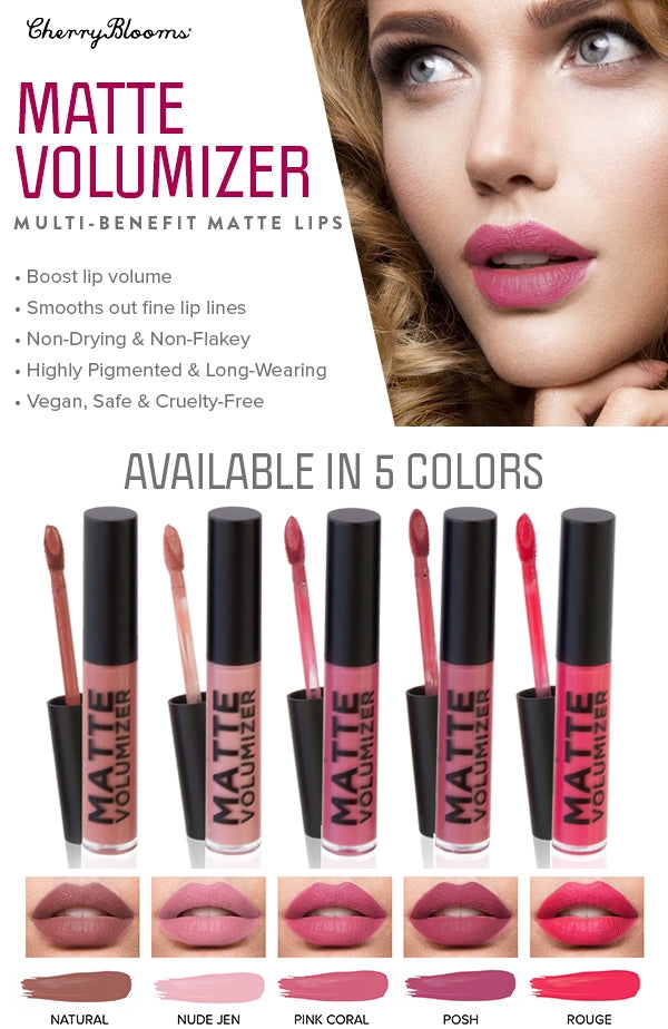 Cherry Blooms Matte Lips Volumizer 0.17 oz/5 ml - Posh 0347