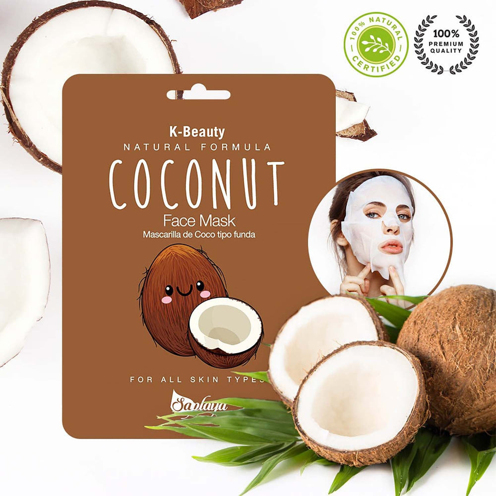 Masque Visage Nourrissant Naturel à la Noix de Coco Saplaya 25ml SFM010