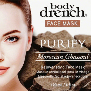 Bodydrench Purify Moroccan Ghassoul Face Mask 4 fl oz 10169
