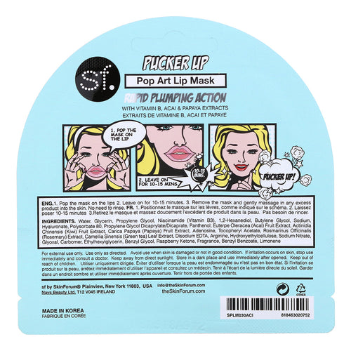 SKINFORUM Pop N' Glow Masque pour les lèvres Pucker Up SPLM030ACI 20752