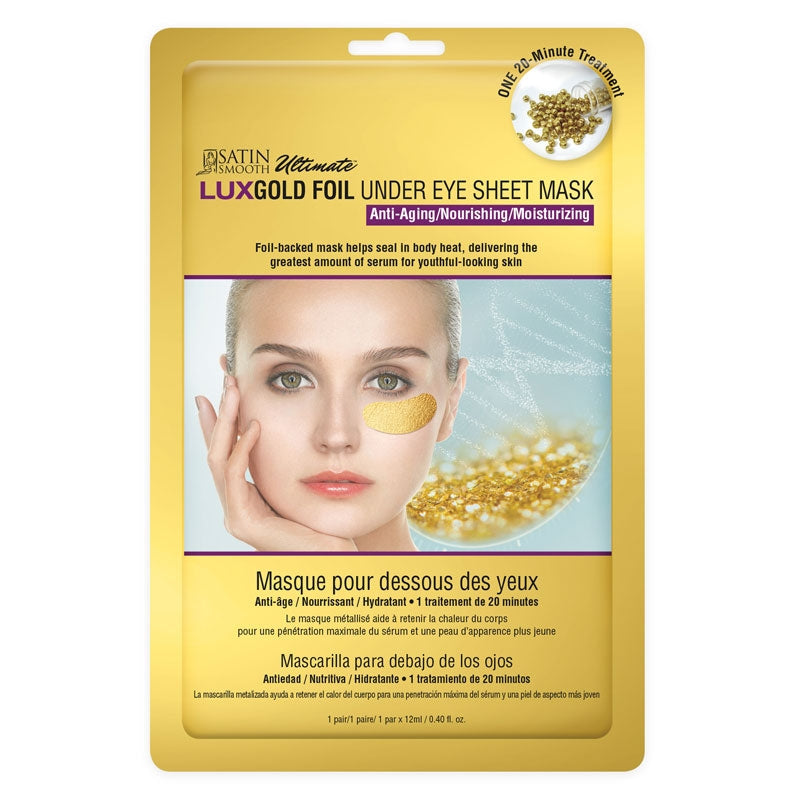 Masque en feuille pour le contour des yeux Satin Smooth LUXGold Foil 814083 /38910