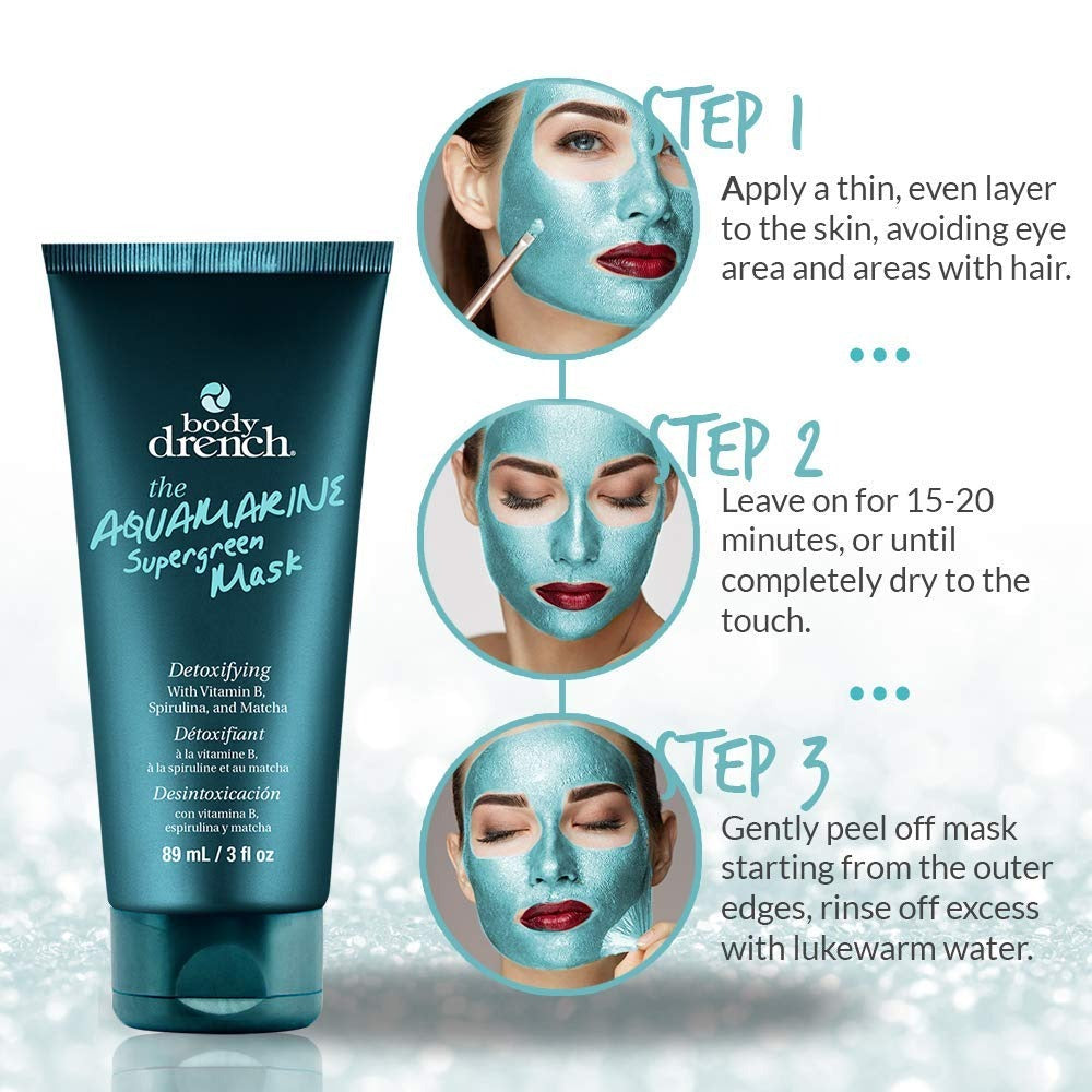 Bodydrench Le masque super vert Aquamarine 3 oz /89ml 71413