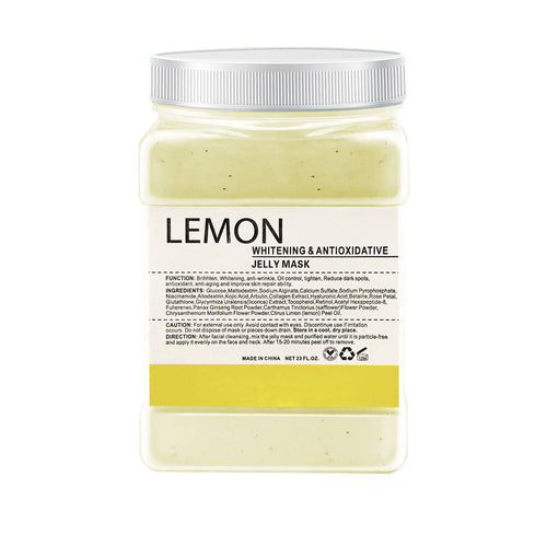 Poudre de masque en gelée éclaircissant et antioxydant au citron 650g 09564