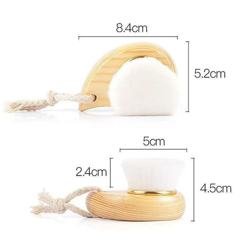 Brosse nettoyante visage à manche en bois 29420