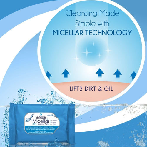 Bodydrench Eau Nettoyante Micellaire 3-EN-1 30 Lingettes 65984
