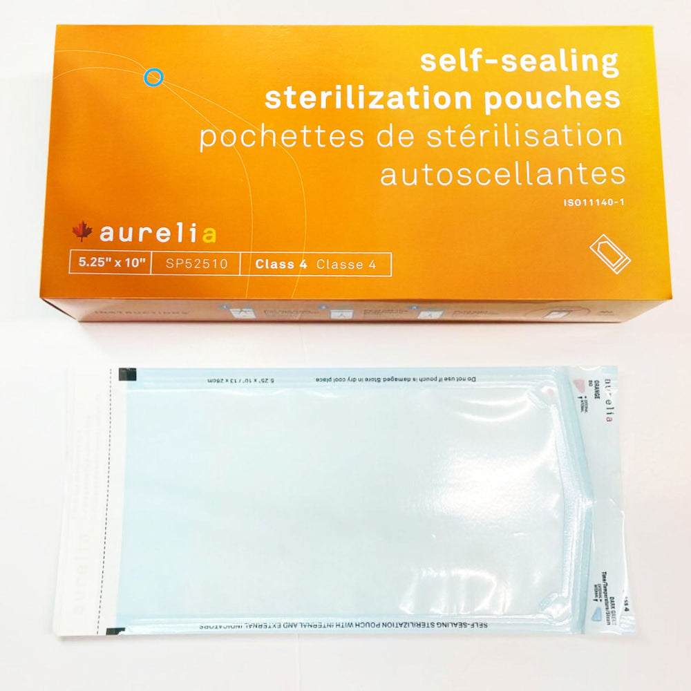 Aurelia Sterilization Pouches 5.25"x10" 200 ct. SP52510