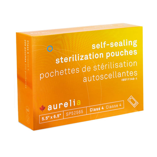 Pochettes de stérilisation Aurélia 5,5"x6,5" 200 unités SP52565